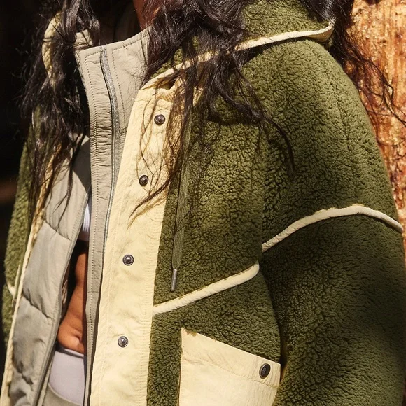 NEW! Free People Trail Bender Fleece Hoodie - Picture 2 of 5